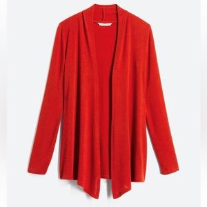 41 Hawthorne - Abrianna Long Sleeve Knit Cardigan - Burnt Orange - Medium